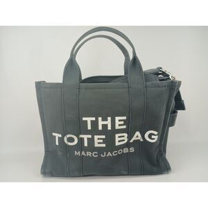 Marc Jacobs The Medium Tote Crossbody Bag Canvas Cotton Black MSRP $195